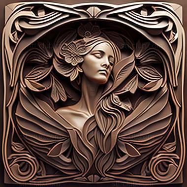 3D model style mucha (STL)